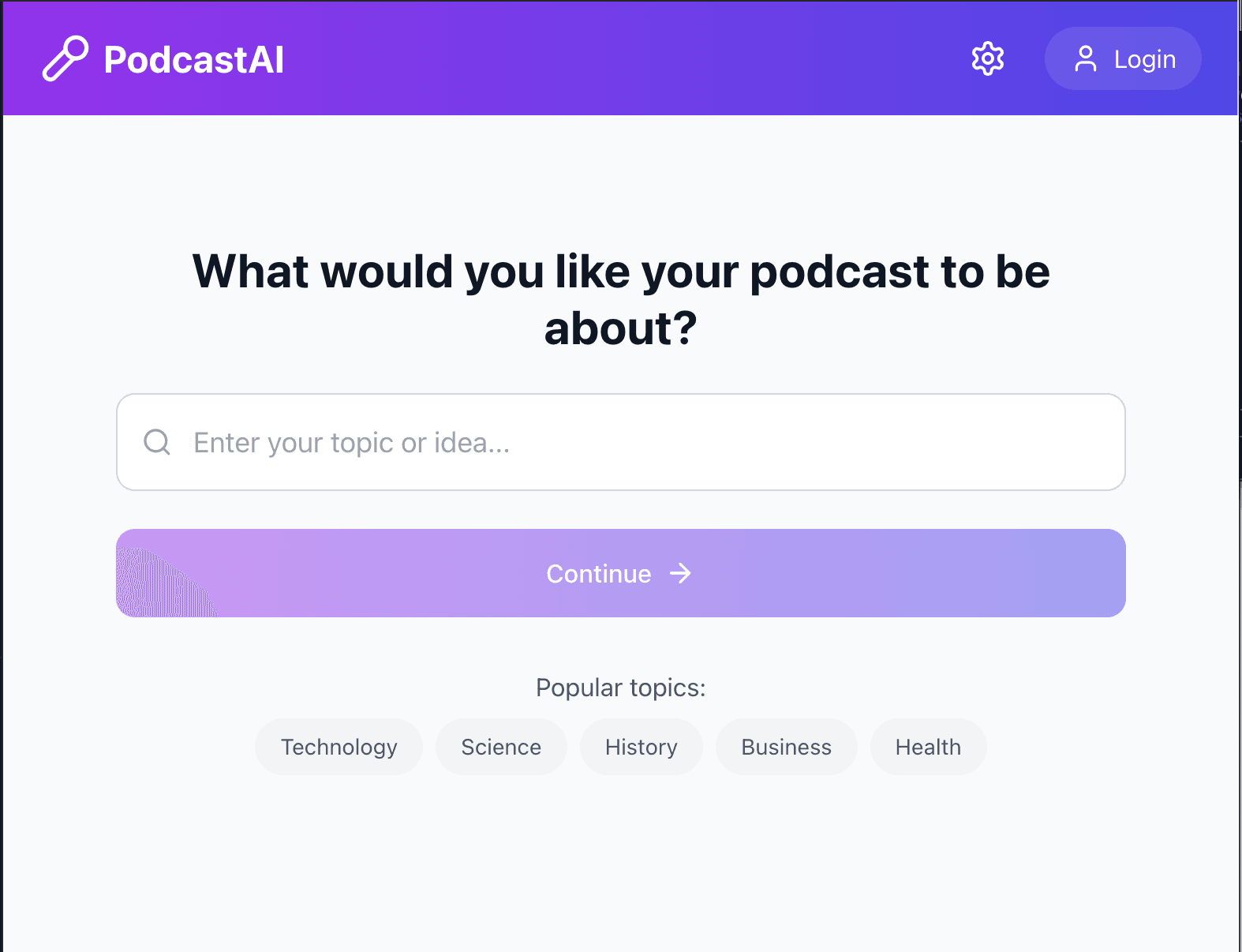 AI Podcast Creator